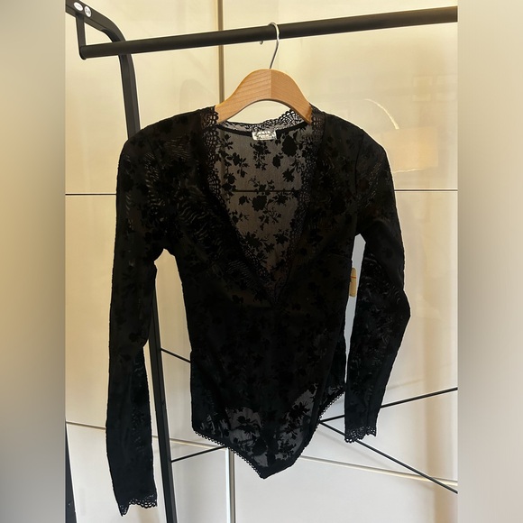 NWT Free people Lace Long sleeve Body suit - Picture 12 of 13